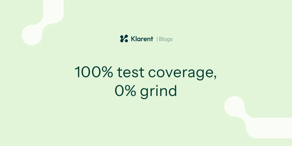 Klarent CLI running inside your coding agent for full test coverage