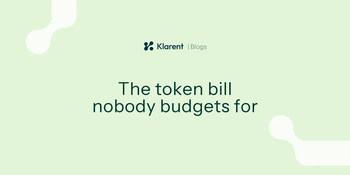 Nobody budgets for the token bill until it's too late