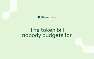 Nobody budgets for the token bill until it's too late
