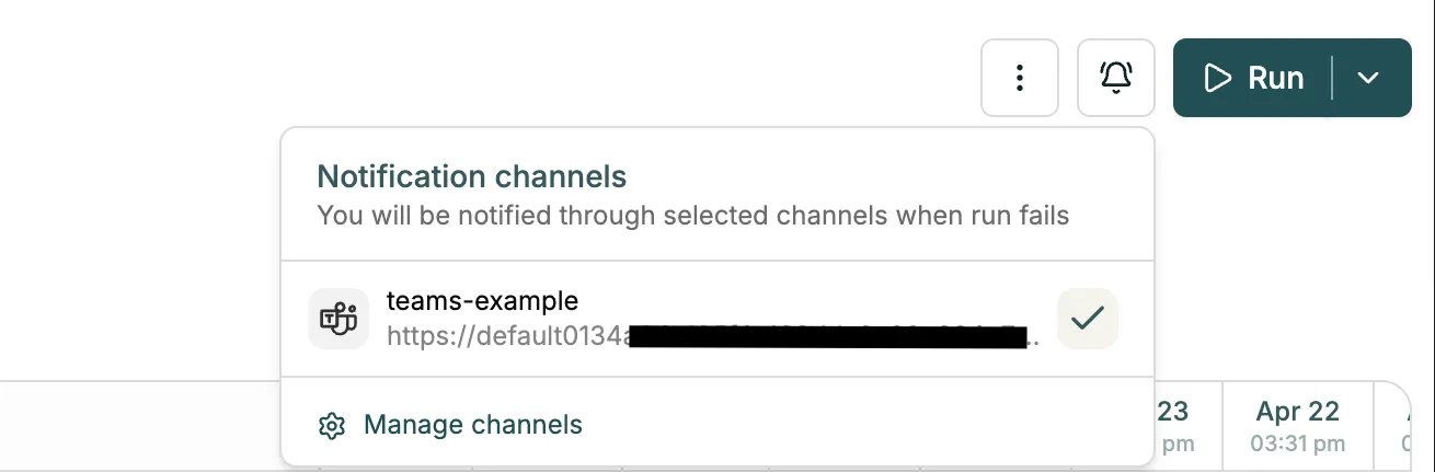 Notifications active confirmation