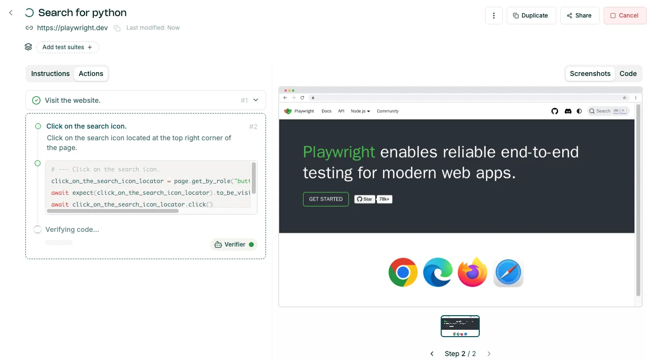 Test generation