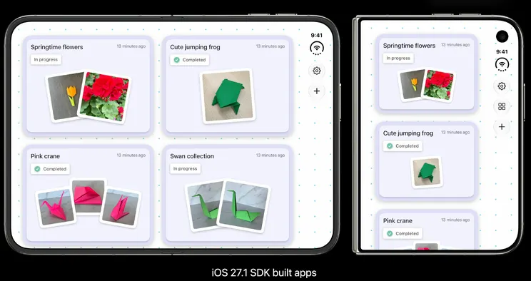 Built against the iOS 27.1 SDK