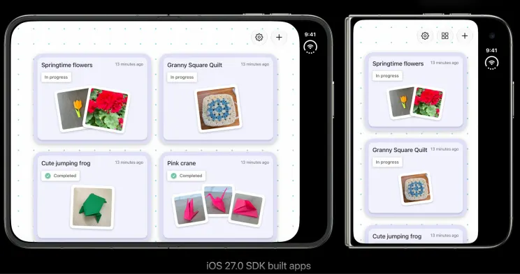 Built against the iOS 27 SDK