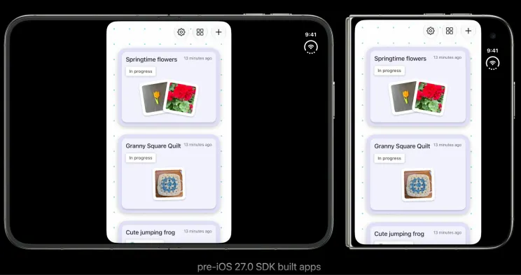 Built against a pre-iOS-27 SDK